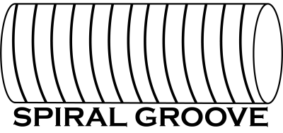 Spiral groove dowel drawing